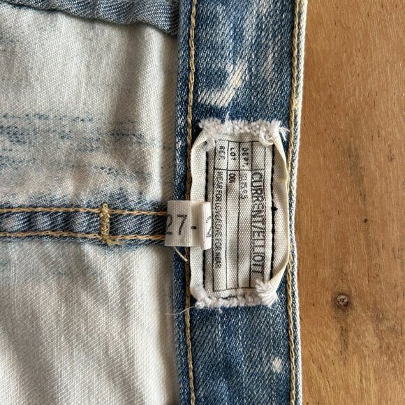 Current/Elliott The Naval Denim Released Hem Skirt Size 27/0 - Picture 4 of 7